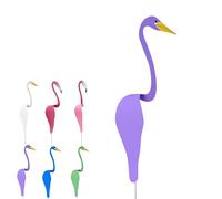Dancing Birds Garden Metal Art, Metal Yard Art Spinner, Dancing Flamingo Garden Metal Art Flamingo Yard Decorations Florida Dancing Birds, Flamingo Wind Spinner, for Garden Decor
