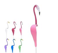 Dancing Birds Garden Metal Art, Metal Yard Art Spinner, Dancing Flamingo Garden Metal Art Flamingo Yard Decorations Florida Dancing Birds, Flamingo Wind Spinner, for Garden Decor