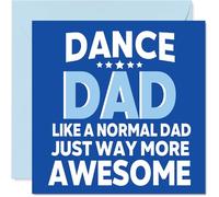 Dancing Birthday Card for Dad - Awesome Dad Sports - Happy Birthday Card for Men, 145mm Male Greeting Cards