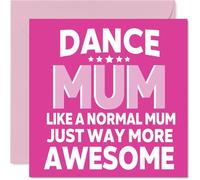 Dancing Birthday Card for Mum - Awesome Mum Sports - Happy Birthday Card for Women, 145mm Female Greeting Cards