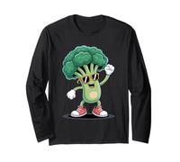 Dancing Broccoli Veggie Fun Broccoli Long Sleeve T-Shirt