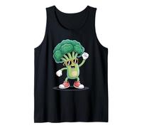 Dancing Broccoli Veggie Fun Broccoli Tank Top