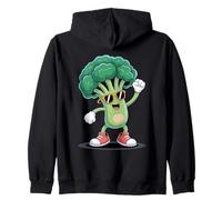 Dancing Broccoli Veggie Fun Broccoli Zip Hoodie
