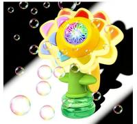 Dancing Bubble Flower, Dancing Sunflower Bubble Maker Blower Blaster Machine, Fun Automatic Flower Toy