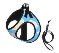 Dancing Bubbles Dog Harness - Equipped with Reflective Straps and Quick Release Buckles - Suitable for Small Cats and Dogs