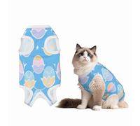 Dancing Bubbles Recovery Suit for Dogs Cats After Surgery, Soft Cotton Post-Surgery Suit for Male and Female Pet