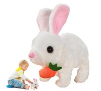 Dancing Bunny | 6.7 Inch Movable Interactive Easter Bunny Toy with Sound, Battery Operated Hopping Robot Rabbit Toy for Kids, Fun Wobble Ears