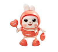 Dancing Bunny Toy, Electric Music Light Animal, Crawling Training Toy, Interactive Bunny for Boys Girls Daycare Playroom Nursery Bedroom Living Room Study, Fun Motion for Early Learning & Play