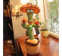 Dancing Cactus Plush Toy Singing Recording Copy Talking Kids Gift