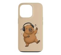 Dancing Capybara with Headphones Music Design Case for iPhone 13 Pro