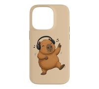 Dancing Capybara with Headphones Music Design Case for iPhone 14 Pro