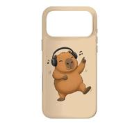 Dancing Capybara with Headphones Music Design Case for iPhone 17 Pro Max