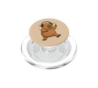 Dancing Capybara with Headphones Music Design PopSockets PopGrip for MagSafe