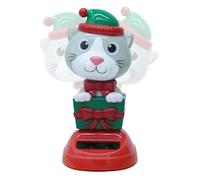 Dancing Car Ornaments for Christmas, Shaking Head Car Christmas Decoration, Solar Powered Dancing Dolls for, Holiday Solar Swing Car Toys, Solar Christmas Dancer Ornaments