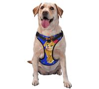 Dancing Cartoon Dog Medium Printed pet Traction Vest - Ideal for Dog Walking, Hiking, Daily Travel