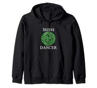 Dancing Celtic Knot Feis St Patricks Day Irish Dancers Zip Hoodie