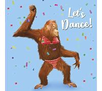 Dancing Chimp Greeting Card Lenticular 3D / Holographic - Happy Birthday