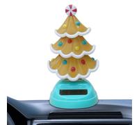 Dancing Christmas Tree - Bobbleheade Ornament, Solar Moving Trees Figure, Swinging Dashboard Toy, Novelty Stocking Festive Decoration | Funny Wobble Christmas Tree Powered Toy for Car Desk Window