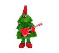 Dancing Christmas Tree, Electric Wiggle Stuffed Holiday Tree with Lights, Interactive Desktop Ornament, Fun Moving Design and Colorful Leds, Seasonal Christmas Toy for Kids Teens Men Girls Boys