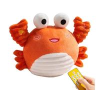 Dancing Crab Toy, Rechargeable Educational Funny Moving Crab Doll Sensory Toy 20x16x10cm for Boys Girls Indoor Nursery Daycare Christmas Birthday