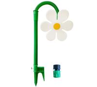 Dancing Daisy Sprinkler Sun Flower Sprinkler for Dogs Playing (US White) (US white)