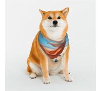 Dancing Dolphins Pet Scarf Stylish Triangle Bid Scarf Bandana Pet Accessory,Washable Pet Kerchief for Girl Boy Dogs or Cats Medium