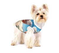 Dancing Dolphins Print Pet Clothes for Small Dogs and Cats - Soft Cotton Dog Pajamas, Cat Outfit, for Chihuahuas, Dachshund Clothes, Puppy Clothes Large