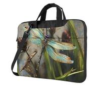 Dancing Dragonfly Laptop Bag Shockproof Computer Carrying Case with Shoulder Strap Messenger Shoulder Bag Briefcase 14 inch