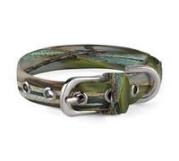 Dancing Dragonfly Pet Collar, Adjustable Dog Collars with Buckle Stainless Steel D-Ring, Comfortable Collar for Small Medium Dogs and Cats