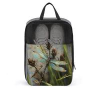 Dancing Dragonfly Travel Shoe Bag, Waterproof Storage Pouch with Zipper, Portable Shoe Organizer for Women And Men