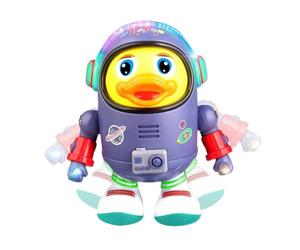 Dancing Duck - Cute Singing Space Electronic Pet | Wiggling Robot With Lights And Sounds | Preschool Interactive Learning Plaything For Kids 3+ Girls Birthday