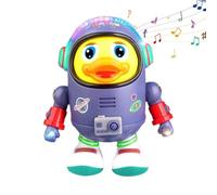 Dancing Duck - Cute Space Duck Singing Walking Dancing Toys | Wiggling Robot With Lights And Sounds Suitable For Kids 3+ Girls Boys Birthday Home School Preschool