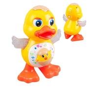 Dancing Duck Games - Musical Cartoon Duck, LED Lights, Battery-Operated Wobbly Games, Fun Activity, Floor And Stroller Play, Early Crawling Development | For Home Car Seat Playtime