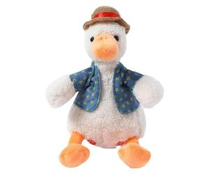 Dancing Duck Interactive Toy - Musical Singing Duck with Yellow Hat and LED Lights - Repetitive Talking Sensory Toy for and Kids - Educational Birthday Gift