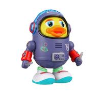 Dancing Duck - Metal Dancing Robot | 7.31-inch Space Duck Toy | Wiggling Robot With Lights And Sounds | Ducks For 3+ Years Old Girls Preschool Ma