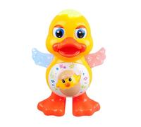 Dancing Duck Toy - ABS 13.5x11.2x19cm | Musical Duck | Luminous Electric Ducks Crawling | Animal Cartoon with Battery Powered LED For Game, Entertainment & Educational Fun