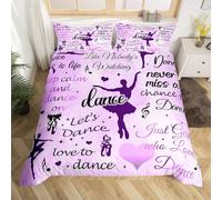 Dancing Emperor Size Duvet Cover Set Reversible Quilt Cover 285x240 cm Purple Girl Bedding Sets Ultra Soft 3D Comforter Covers Comfy Easy Care Non Iron Bed Set M/1392