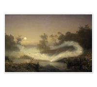 Dancing Fairies, 1866 Poster by August Malmström 90 x 60 cm Wall art Wall decor