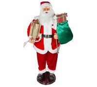 VFM - Dancing Father Christmas Decoration Figure - Singing - Highly Detailed Realistic Santa Claus 1. 5M Tall Mains Operated Novelty Xmas Decoration With Volume Control