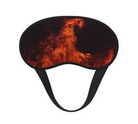 Dancing Fire Sleep Mask for Side Sleeper, Blackout Sleeping Eye Mask, Soft Breathable Eye Cover for Women Men Travel Eyeshade, Relaxing Zero Pressure Night Blindfold