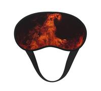 Dancing Fire Sleep Mask for Side Sleepers: Blackout Eye Masks for Sleeping - Soft Breathable Soft Eye Shade Cover for Travel - Adjustable Night Blindfold for Men Women Gifts