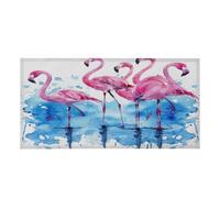 Dancing Flamingos Fluorescent Light Covers for Ceiling Lights 4x2 Feet | Magnetic Classroom Office Ceiling Decor Home Drop