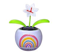 Dancing Flower - Flower Car Decoration | Cute Flower Shaking Head | Solar Powered Dashboard Ornament For Car Office Desk Home Decoration Gift Display | Plant Toy In Colorful Pot