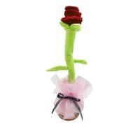 Dancing Flower Toy - Funny Wiggle Bloom, Talking Plush Music | Rechargeable Interactive Toddler Toy, Entertaining Light-Up Doll, Singing Rose for Bedroom, School Show, Holiday Celebration, Indoor Laug