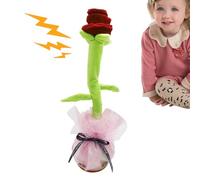 Dancing Flower Toy, Wriggle Singing Plush, Compact Size for Interactive Play, USB Charging Detail Feature, Entertainment Utility Category, Funny Electric Toy for Boys Girls Learning Use