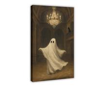 Dancing Ghost Canvas Poster Wall Art Decor Print Picture Paintings for Living Room Bedroom Decoration 20x30inch(50x75cm)