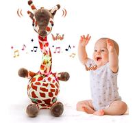 Dancing Giraffe Plush Toy That Repeats Your Words, Recording & LED Lights for Kids