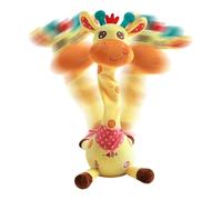 Dancing Giraffe Toy | Dancing Talking Giraffe Stuffed Animal - Rechargeable Interactive Moving Figurine for Kids 1-3 Travel Home Party Picnic Outgoing Travel