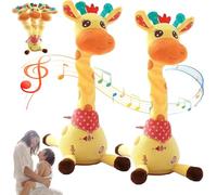 Dancing Giraffe Toy, Musical Giraffe Toy, Dancing Giraffe Plush Toy, Giraffes Stuffed Animal, Singing Giraffes Baby Toy, Sings, Dances & Repeats What You Say,for Toddlers (Rechargeable*2)