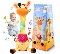 Dancing Giraffe Toy, Repeating Baby Toys for 1 2 3 Year Old Boys Girls, Singing Talking Giraffe Sensory Toys for Babies, Birthday Gifts for Kids Toddlers Age 1-3, Interactive Baby Musical Toys